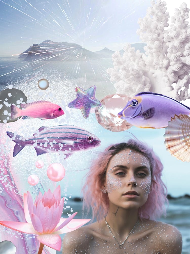 Mermaid's World Collage