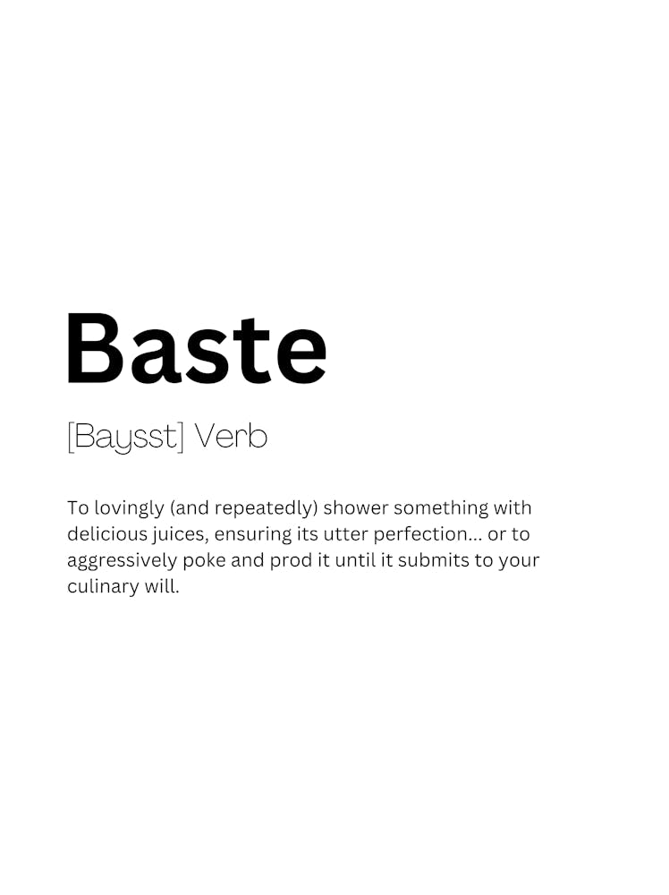 Baste Definition Meaning