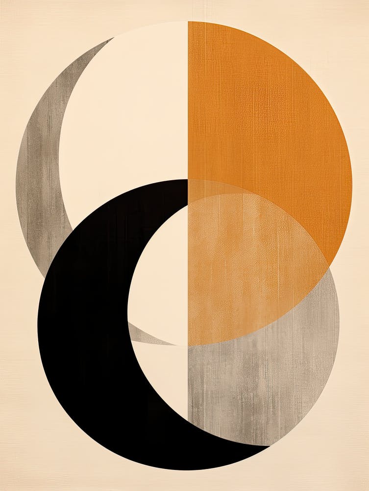 Beige Ethereal Equinox: Mid-Century Balance Unveiled