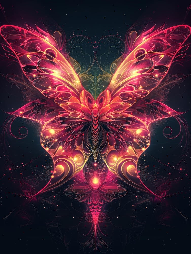 Psychedelic Butterfly 1