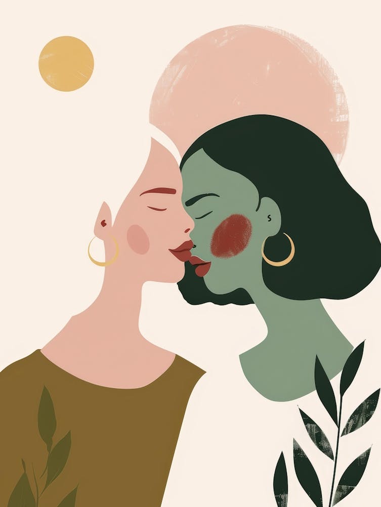 Two Women Kissing 9