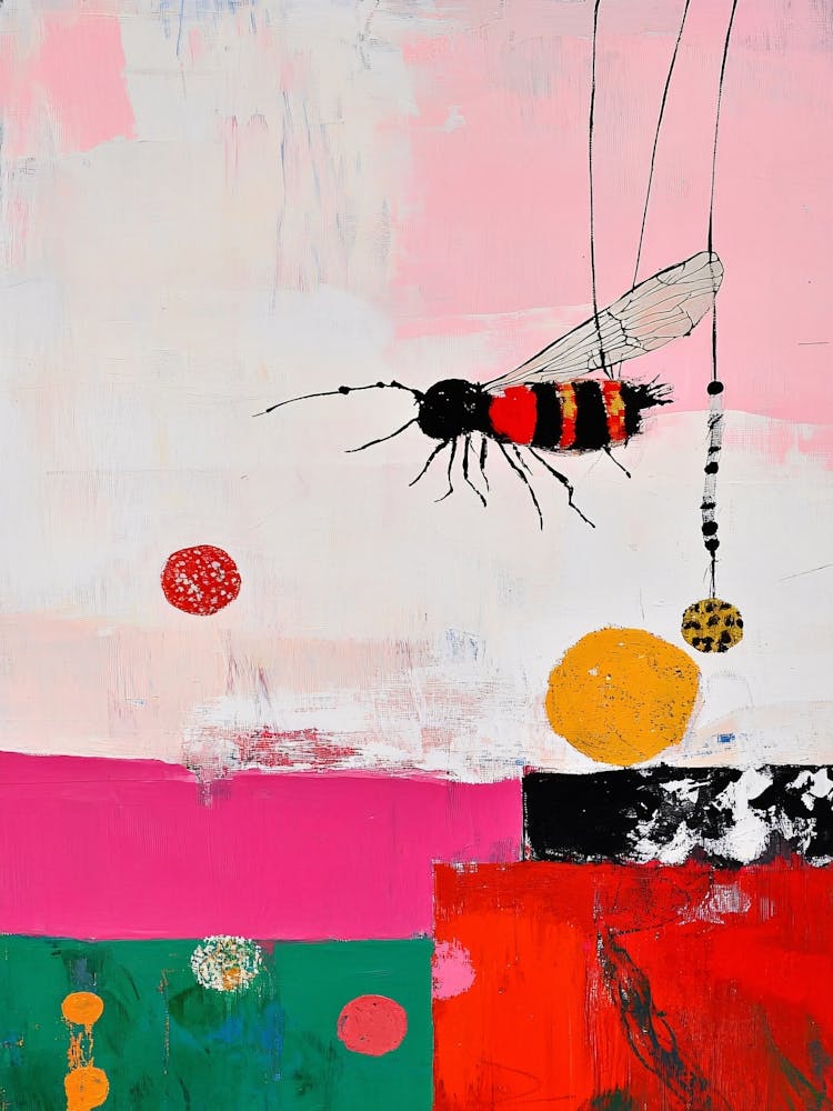 Beetle Abstract Oil Painting