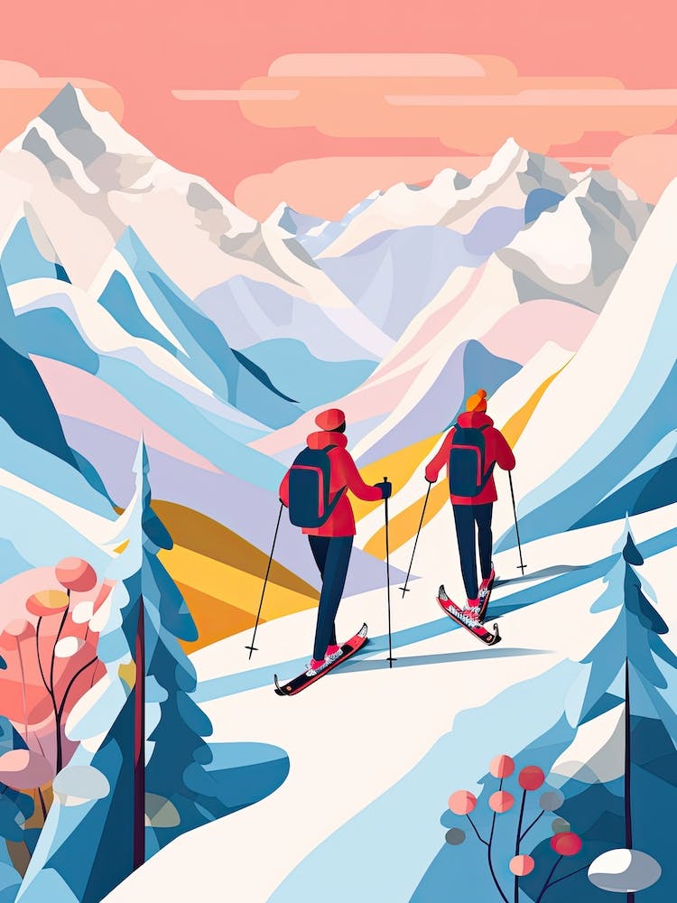 Are In Sweden, Ski Resort Illustration 0