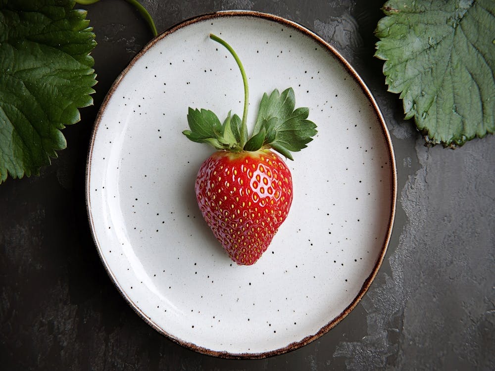 Strawberry On A Plate
