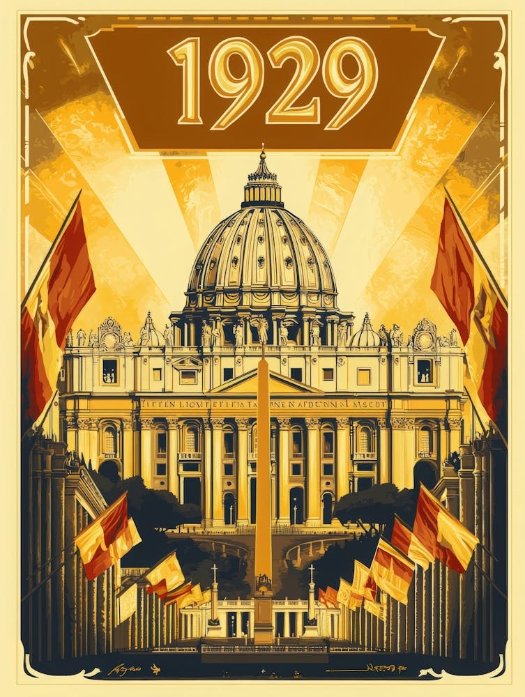 Aihrgdesign A Vintage Historical Poster Celebrating Vatican C 61be1932 49cf 422c 809f 8415faa6d4e9 1