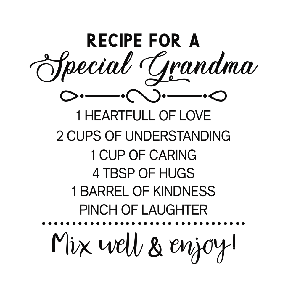 Recipe For A Special Grandma