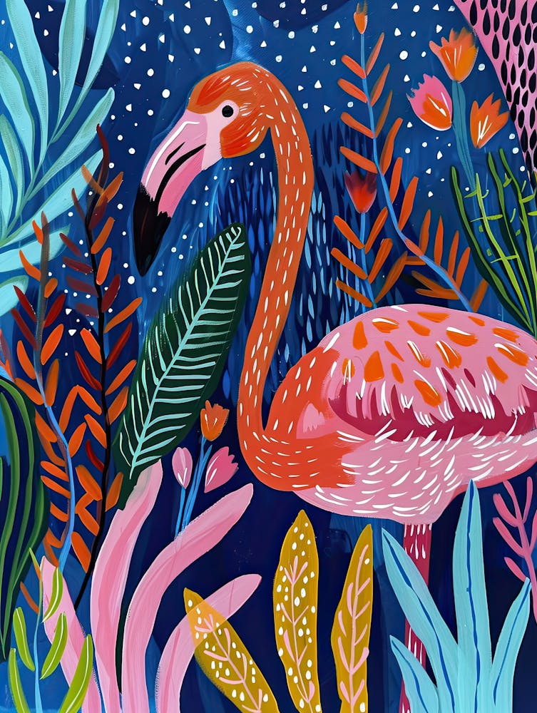 Abstract Plumage Matisse Style