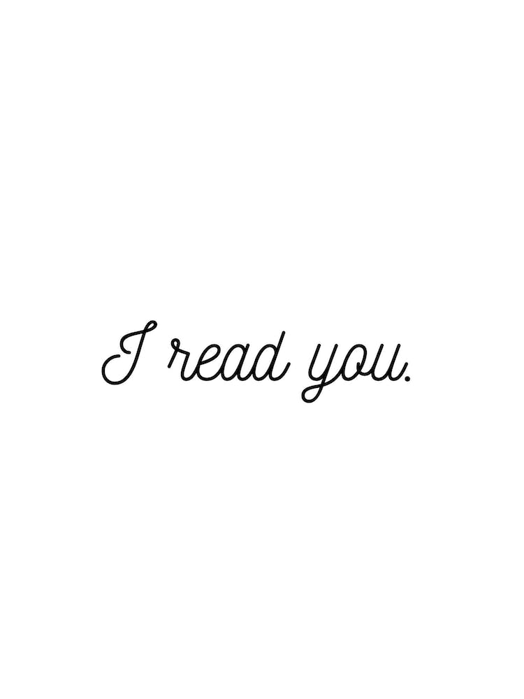 I Read You White