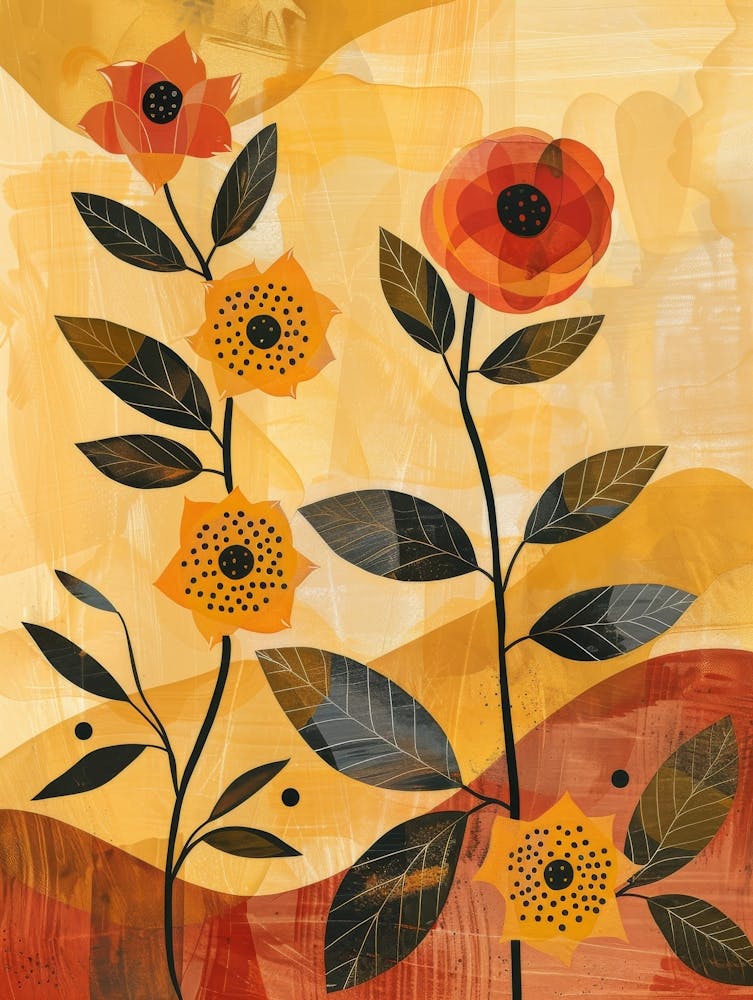 Orange And Yellow Flowers
