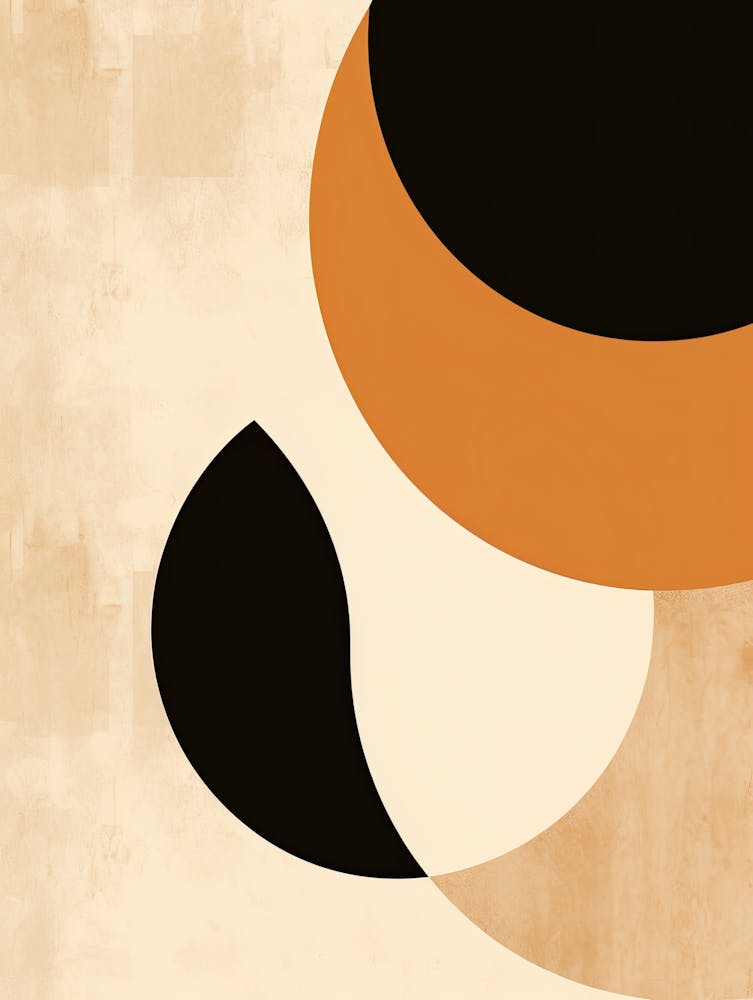 Beige Bauhaus Circles