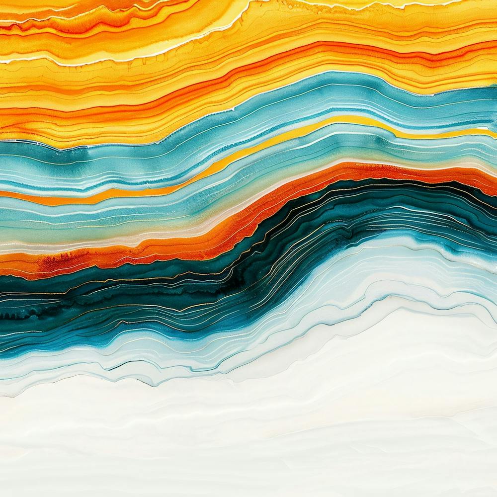 Abstract Agate Painting