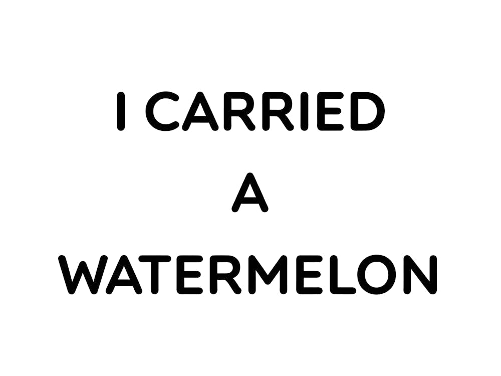 "I Carried A Watermelon" Print - Classic Dirty Dancing Movie Quote Art