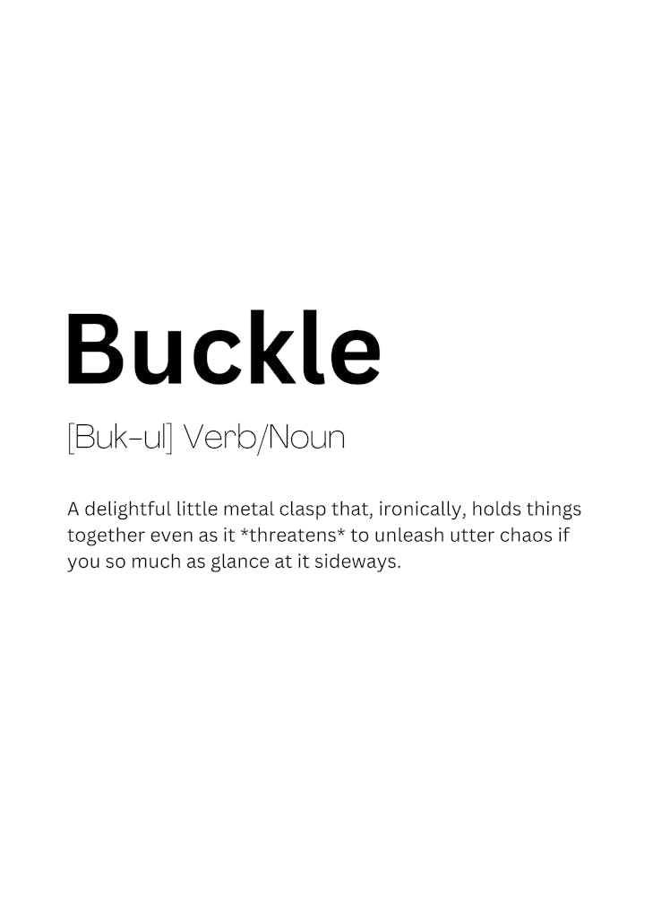Buckle Definition Meaning