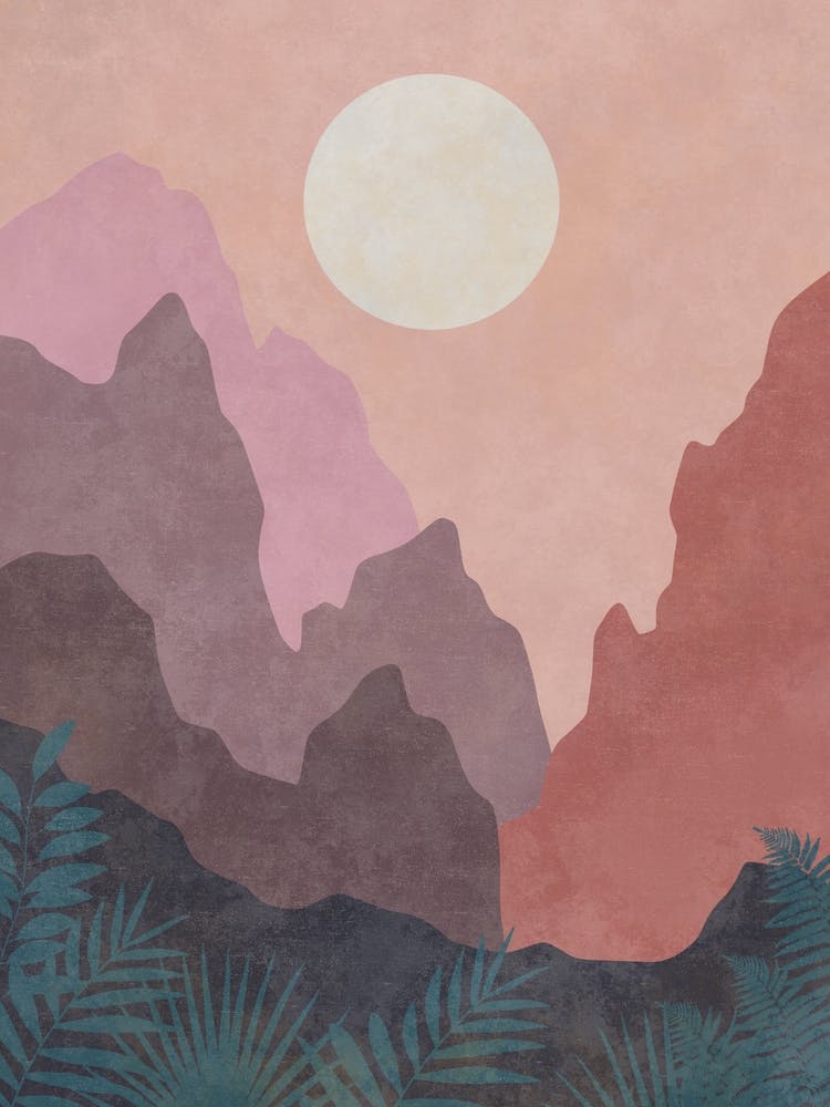 Sunset Over The Mountains 1