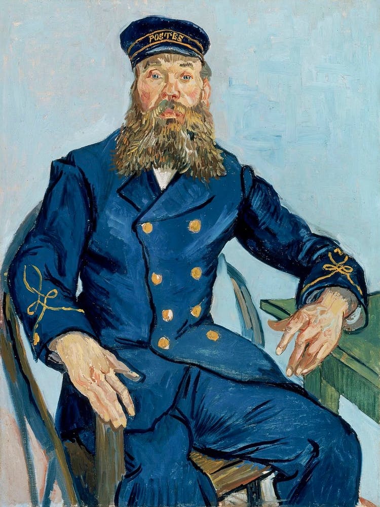 Portrait Of The Postman Joseph Roulin (1888), Vincent Van Gogh