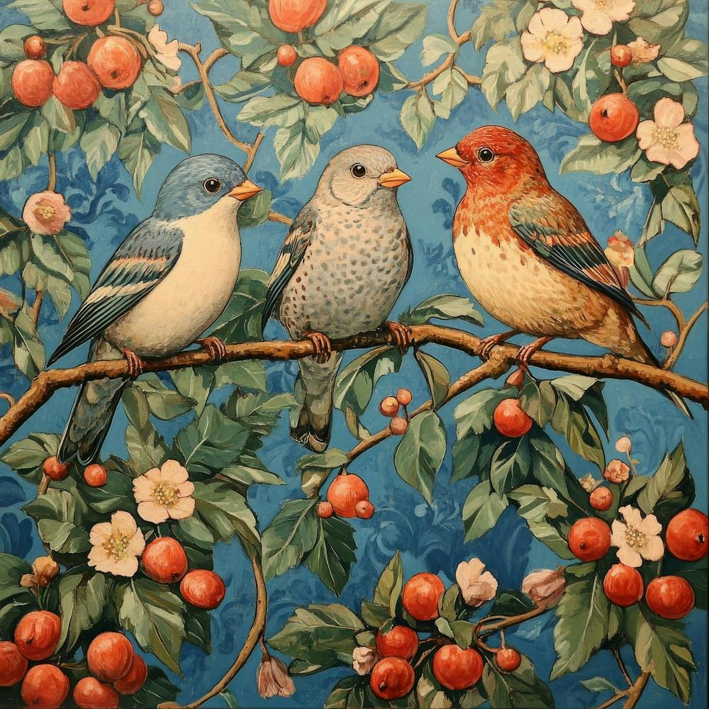 Birds On A Branch Art 28