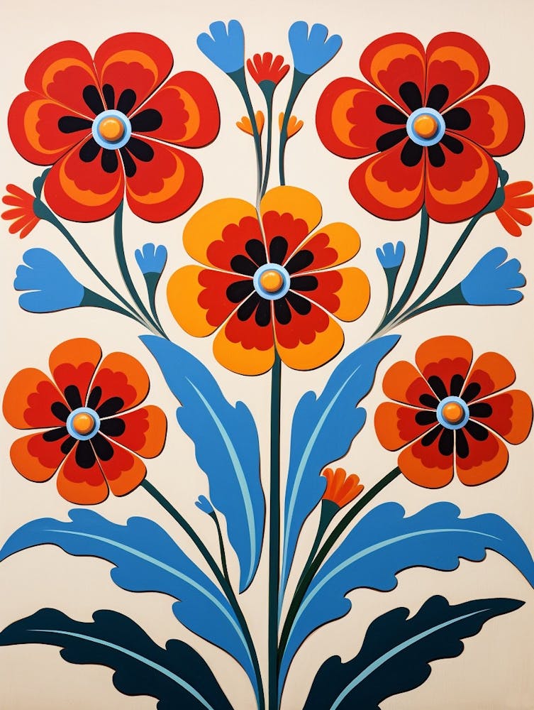 Flower Motif Painting Carnation 2