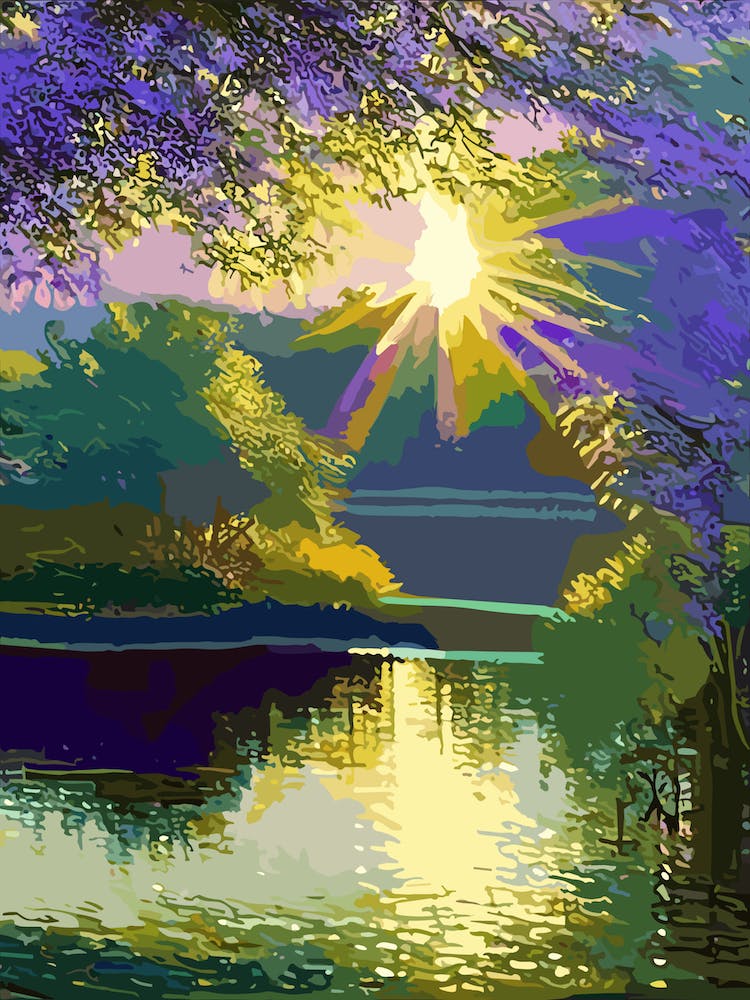 Hamarikyu Gardens, 1, Japan Classic Painting