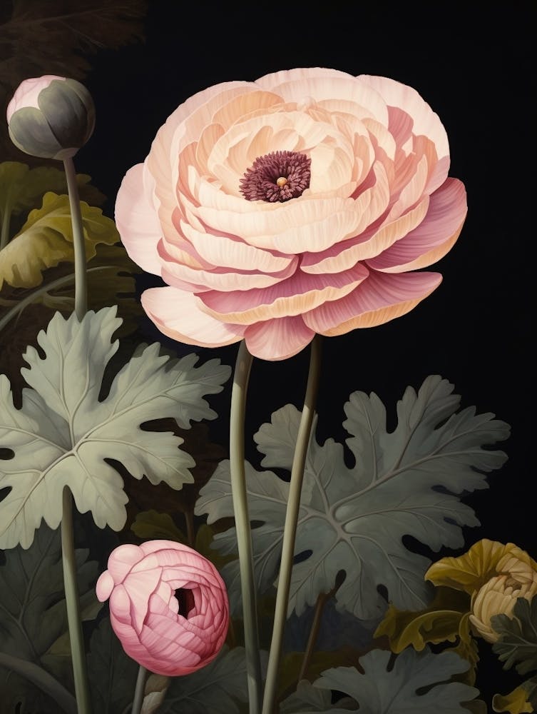 Blumenillustration Ranunkel 1