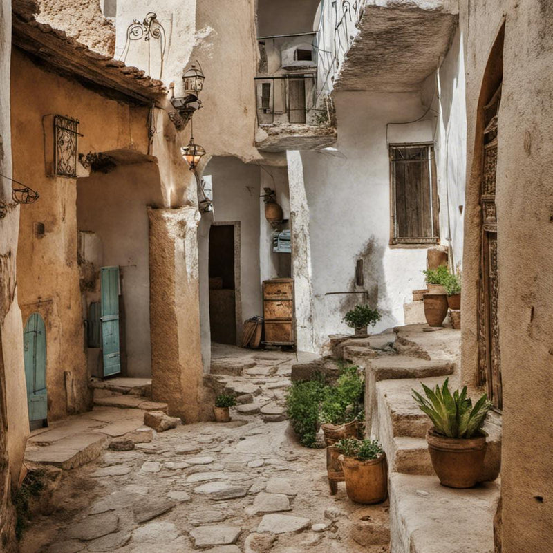Narrow Alley In The Old Town