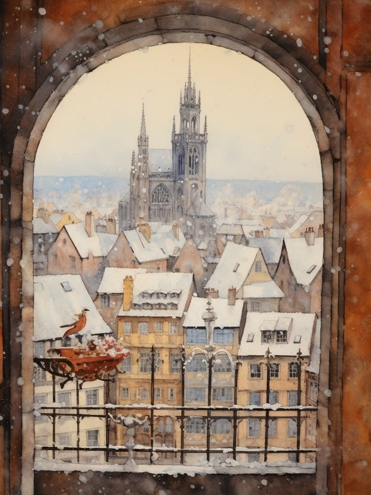 Winter Cityscape Colmar France 1