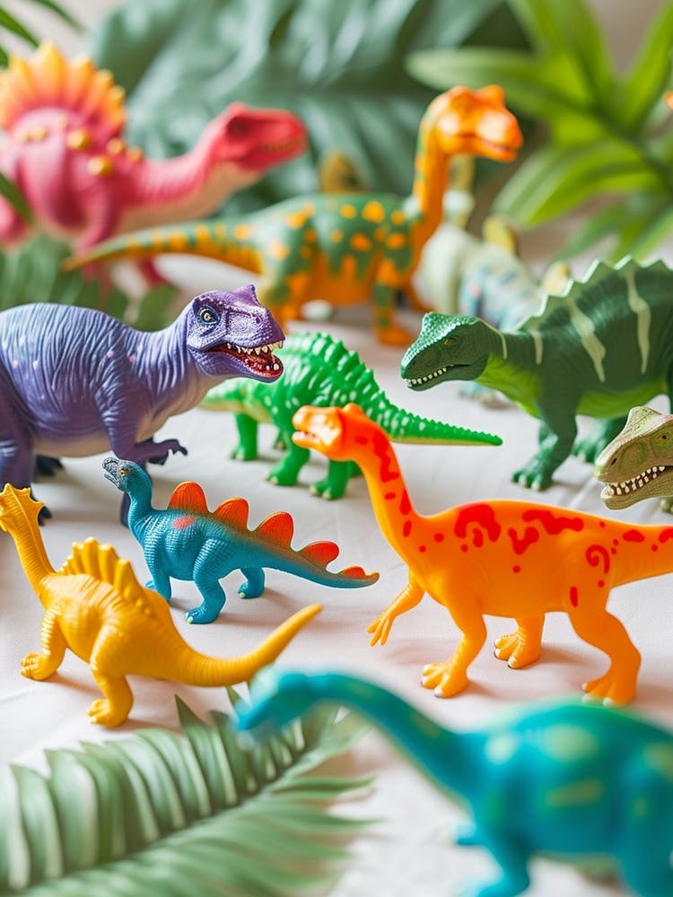 Pastel Toy Dinosaur Party 2