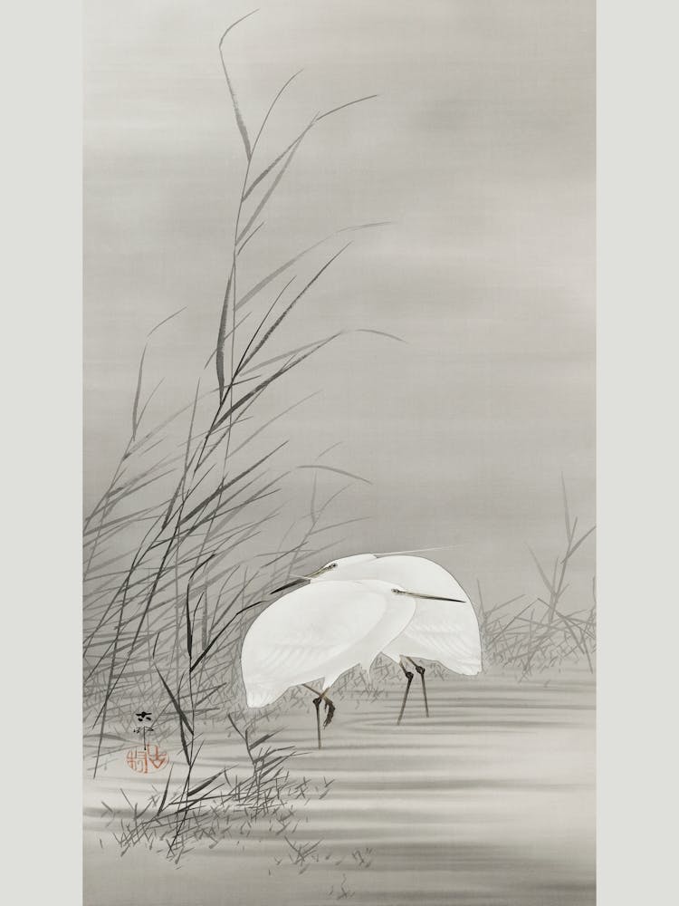 Reiher in einem Sumpf (1877 1945), Ohara Koson