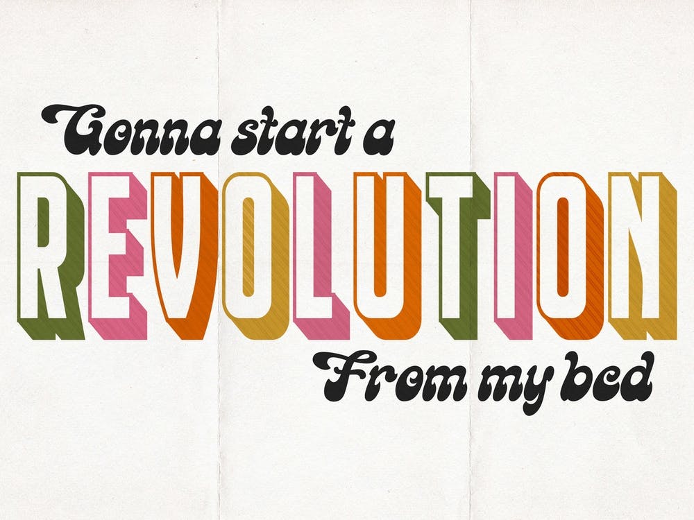 Revolution From My Bed, Oasis Multicoloured