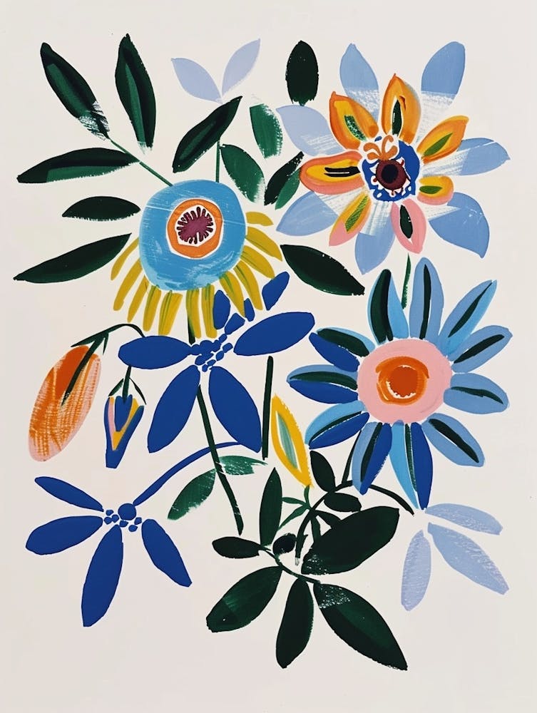 Painted Florals Passionflower 2