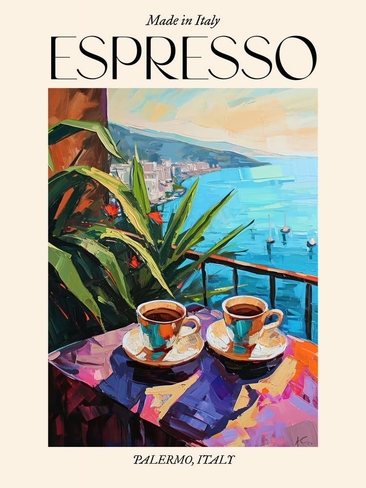 Palermo Espresso Made In Italy 3 Poster