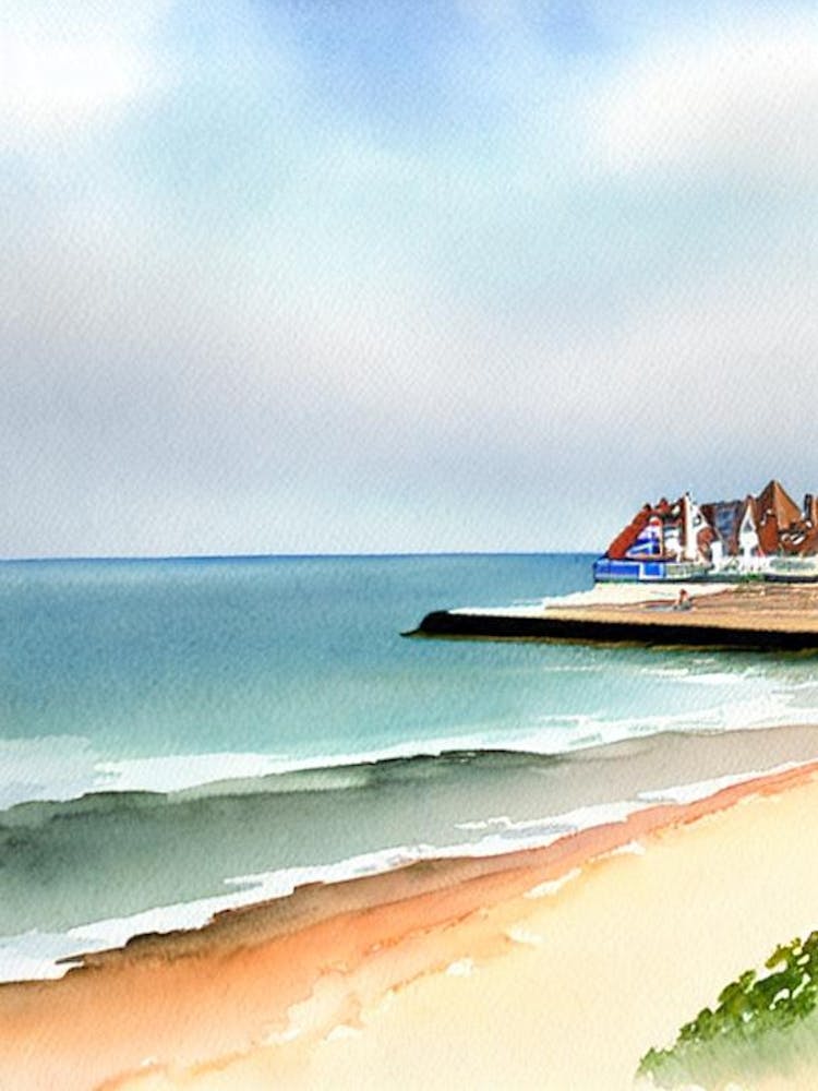 Broadstairs Beach 2, Kent Watercolour