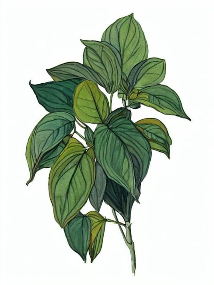 Swedish Ivy (Plectranthus Species) Watercolor