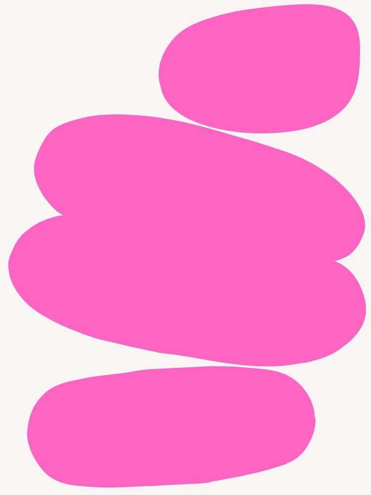 Abstract Bauhaus Shapes Pink