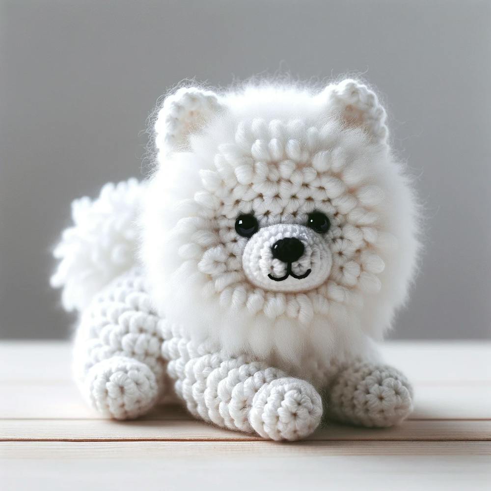 Crocheted Samoyed