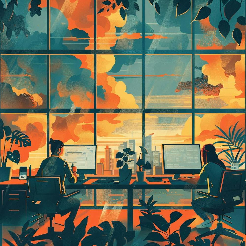 Une illustration Lofi d'incubateur de startup 1718666667 3
