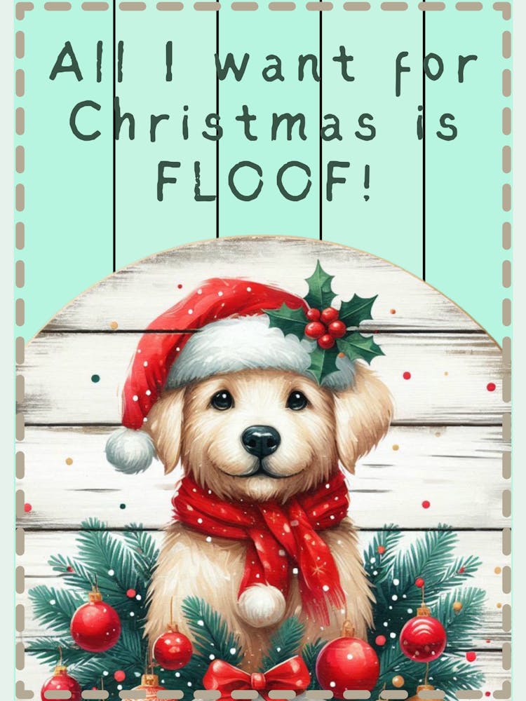 All I Want Christmas Dog Mint