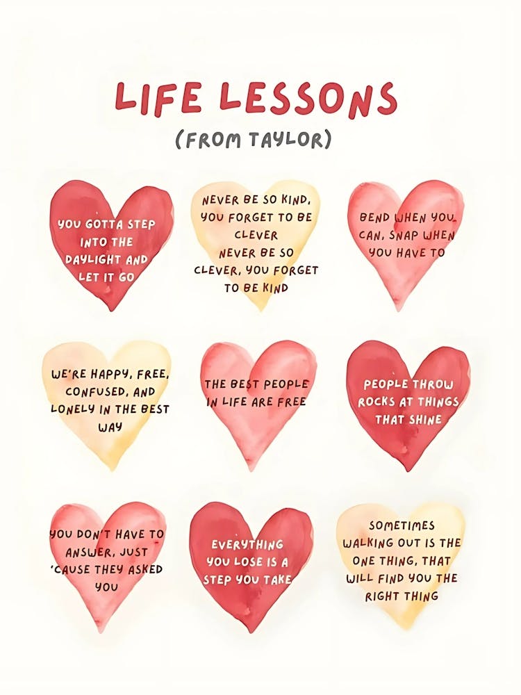 Taylor Swift Life Lessons From Taylor