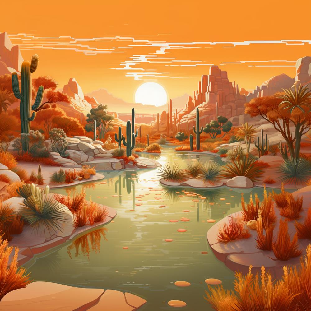Sunset Oasis