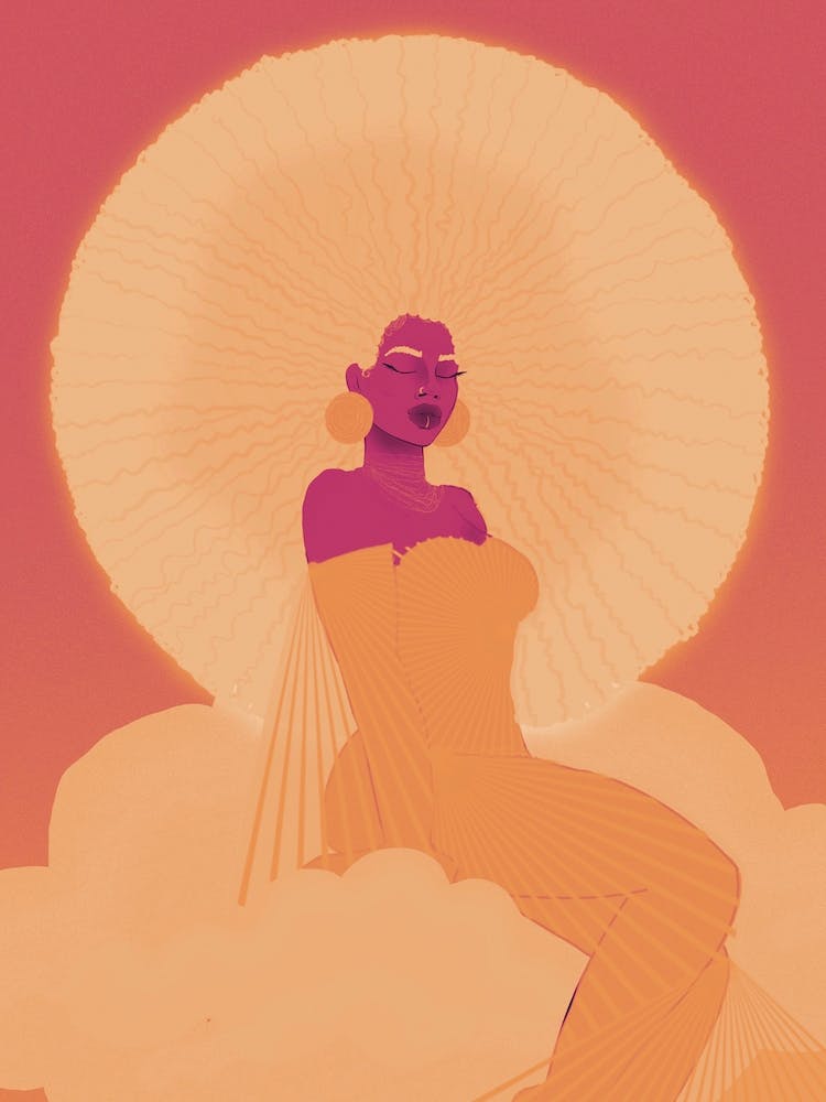 Sunshine Goddess Peach