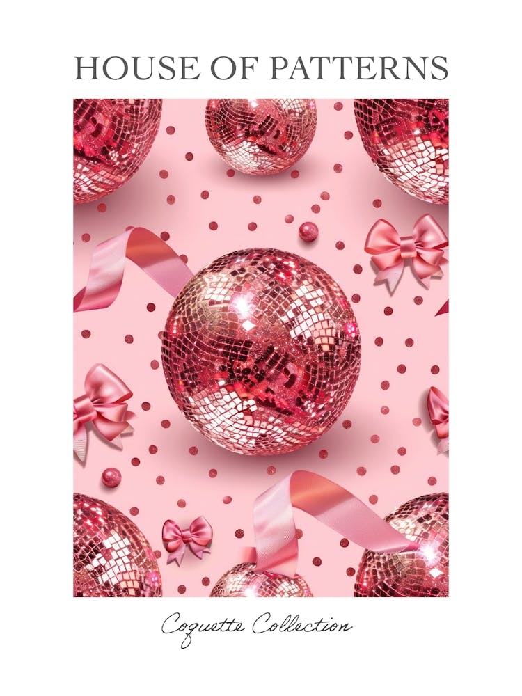 Coquette Disco 4 Pattern Poster