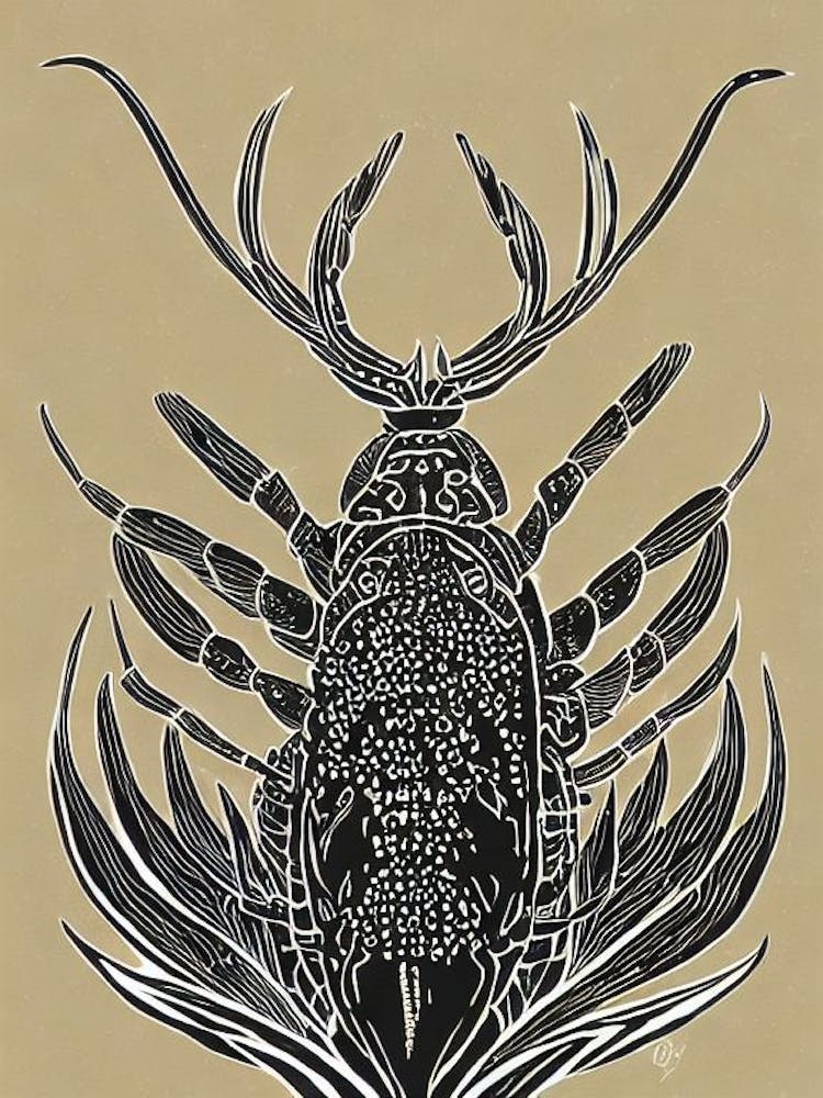 Lobster Linocut
