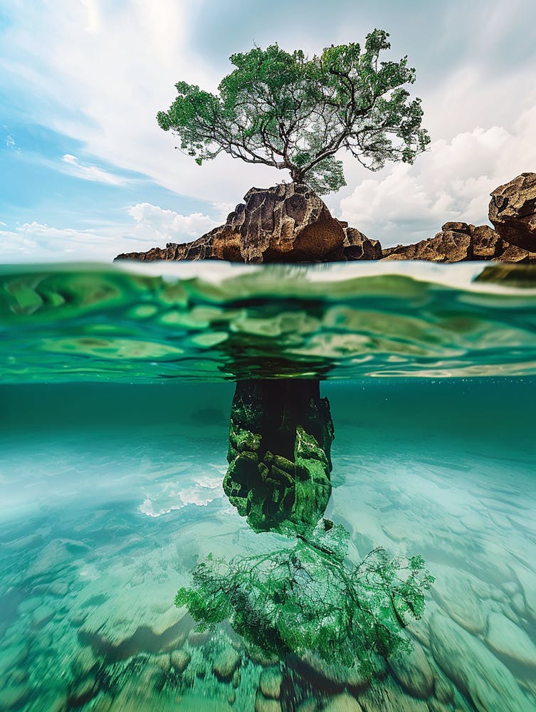 Lone Tree In The Water