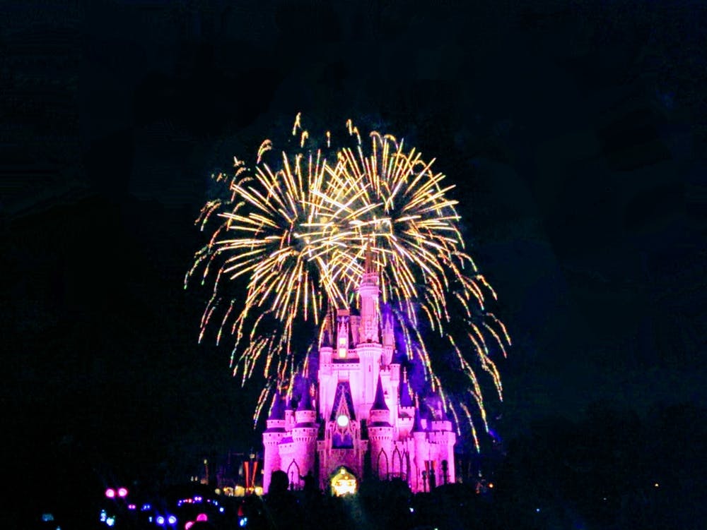 The Castle And Fireworks