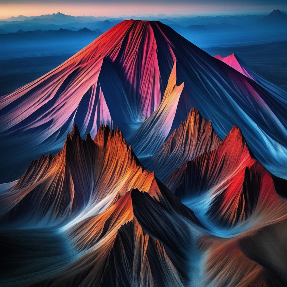 Sunset Mountain Range