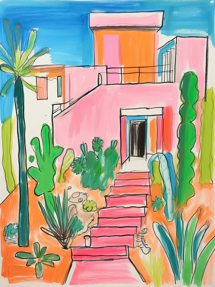 The Phoenician   Scottsdale, Arizona   Resort Storybook Illustration 3