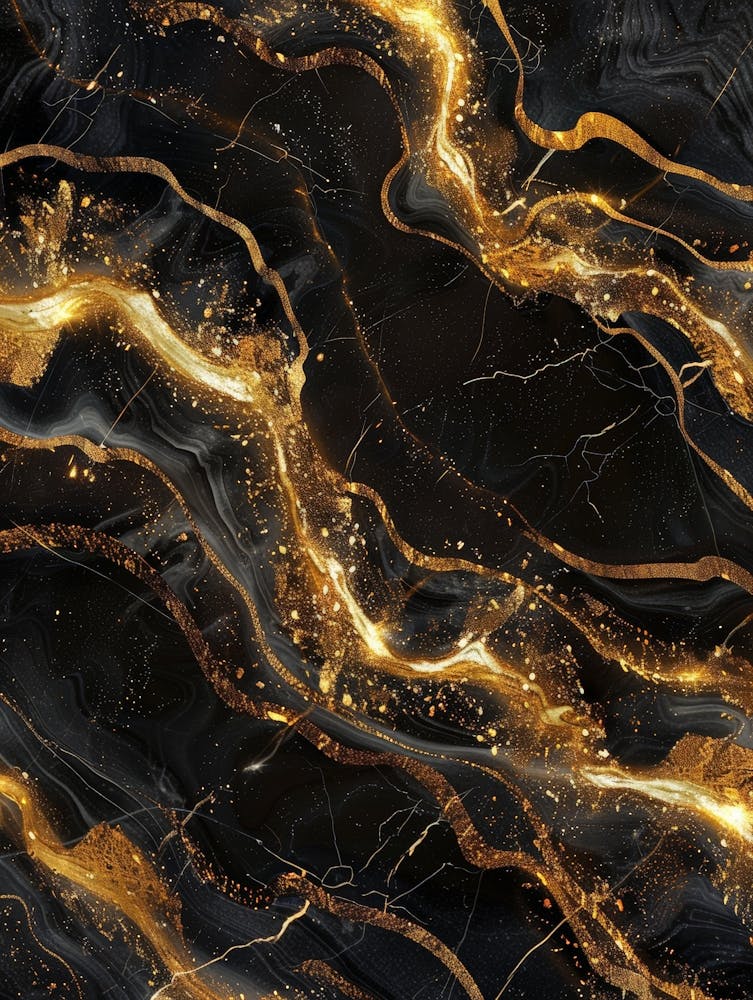Gold And Black Marble Background
