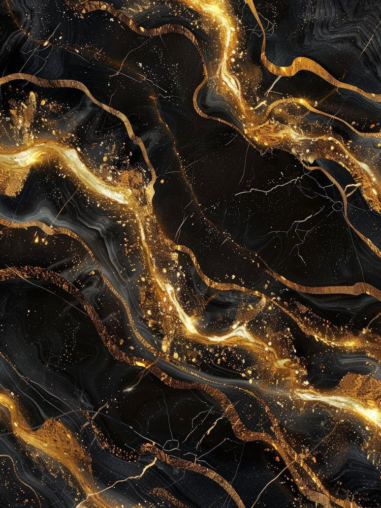 Gold And Black Marble Background