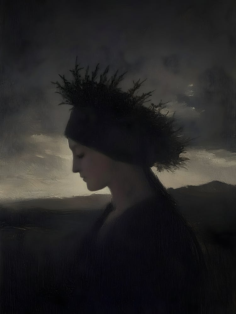 Woman In A Forest