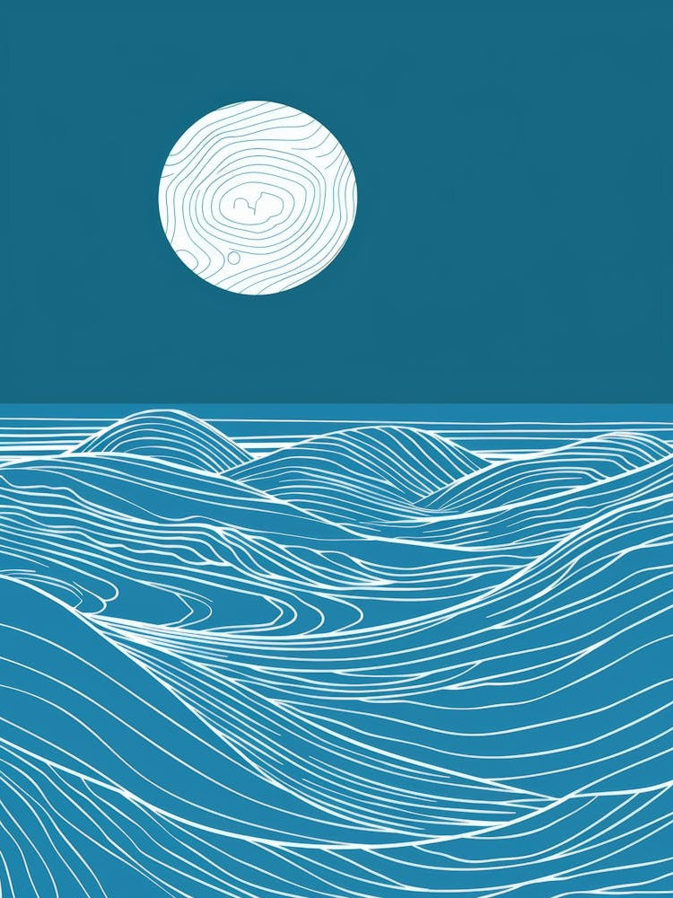 Moon Over The Ocean 4