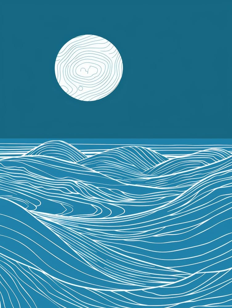 Moon Over The Ocean 4